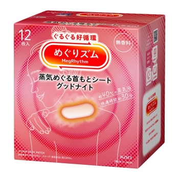 花王　めぐりズム　蒸気めぐる首もとシート　グッドナイト　無香料　１２Ｐ