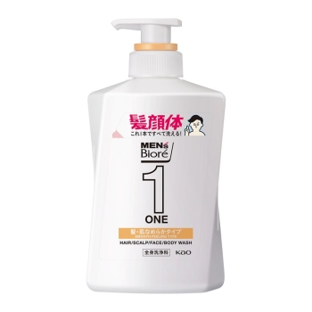 花王メンズビオレＯＮＥオールインワン全身洗浄料髪・肌なめらかタイプ本体