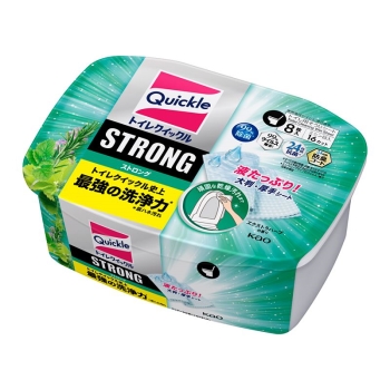 花王　トイレクイックル　ストロング　エクストラハーブの香り　容器入　８枚