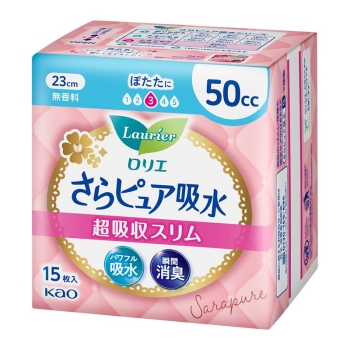 花王　ロリエ　さらピュア吸水　超吸収スリム　５０ｃｃ　１５枚