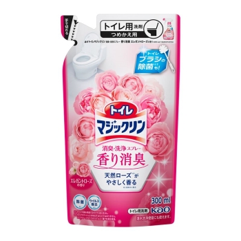 花王　トイレマジックリン消臭・洗浄スプレー香り消臭エレガントローズの香り詰替用３００ｍｌ