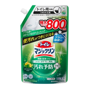 花王　トイレマジックリン消臭・洗浄スプレー　汚れ予防プラス　シトラスミント　つめかえ　８００ｍｌ