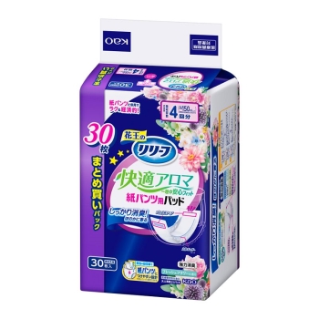 花王　リリーフ　紙パンツ専用　パッド快適アロマ一晩中安心フィット　３０枚