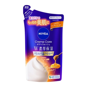 花王　ニベア　クリームケアボディウォッシュ　Ｗ濃厚保湿　イタリアンプレミアムハニー　つめかえ