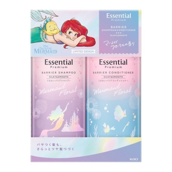 【在庫限り】花王　エッセンシャルプレミアムバリアシルキー＆スムースポンプセットアリエル限定企画品