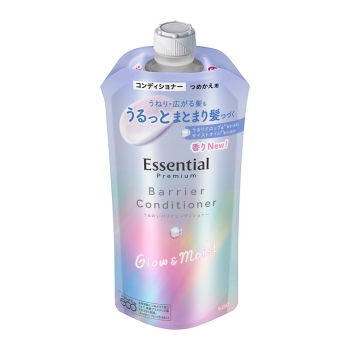 花王　エッセンシャル　プレミアム　うるおいバリアコンディショナー　グロウ＆モイストつめかえ３４０ｍｌ