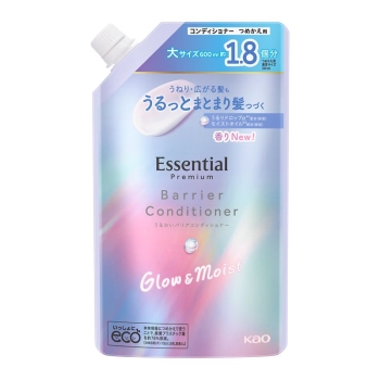 花王　エッセンシャル　プレミアム　うるおいバリアコンディショナー　グロウ＆モイスト　つめかえ