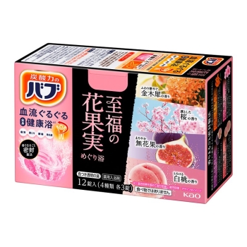 花王　バブ　至福の花果実めぐり浴　１２錠入