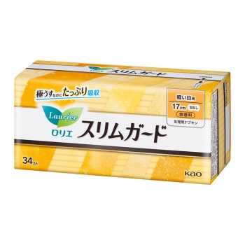 花王　ロリエ　スリムガード　軽い日用　３４コ入