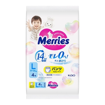 メリーズ　エアスルー　パンツ　Ｌサイズ　４枚