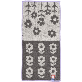 セブンプレミアムライフスタイル　キッズ　今治ハーフタオルハンカチ　フラワー柄