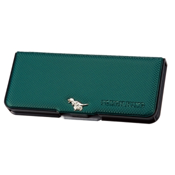 クツワ　２ドア筆入　タフキング　ダイナソーグリーン