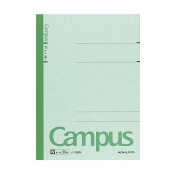 キャンパスノート（特殊罫）　６号（セミＢ５）　無地３０枚