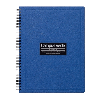 コクヨ　ツインリングノート（ワイドタイプ）　Ｂ５　罫幅７ｍｍ　７０枚　青