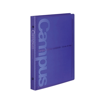 キャンパスバインダーノート　ミドルタイプ　Ｂ５　青　２６穴　金属とじ具