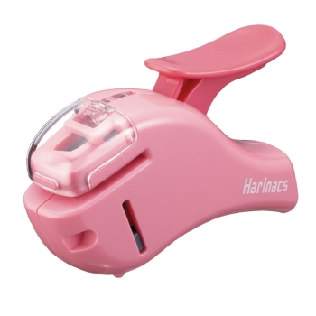 コクヨ　針なしステープラー　ハリナックス　コンパクトアルファ　ピンク