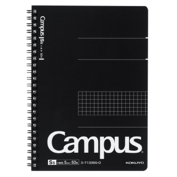 キャンパスツインリングノート（方眼罫）　カットオフ　Ａ５　５０枚