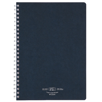 コクヨ　ソフトリング　Ａ罫　Ａ５　紺