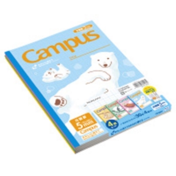 キャンパスノート　ヨウトベツアニマルガラ　４サツパックオマケツキ