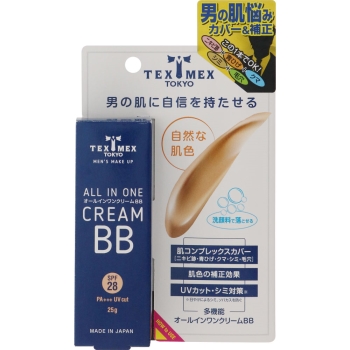 テックスメックス　オールインワンクリームＢＢ　２５ｇ　自然な肌色