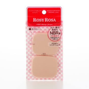 ロージーローザ　メイクアップスポンジＮ　スクエアＬ　２Ｐ