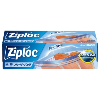 ジップロック　フリーザーバッグＭ　１８枚