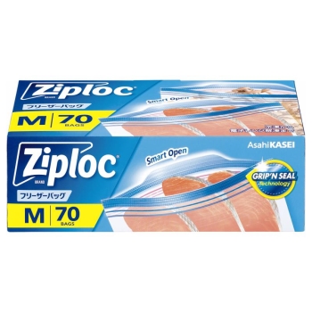 ジップロック　フリーザーバッグＭ　７０枚