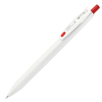 サラサ　Ｒ　０．５　白／インク色・赤