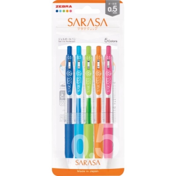サラサクリップ０．５　　５色セット　Ｎ