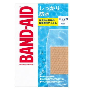 バンドエイド　しっかり防水ジャンボ　６枚