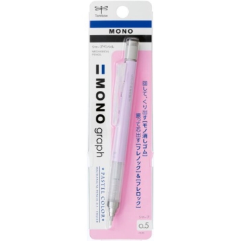 トンボ鉛筆　シャープペン　モノグラフパステル０．５ｍｍラベンダーパック