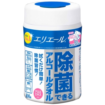 エリエール　除菌できるアルコールタオル　本体　１００枚
