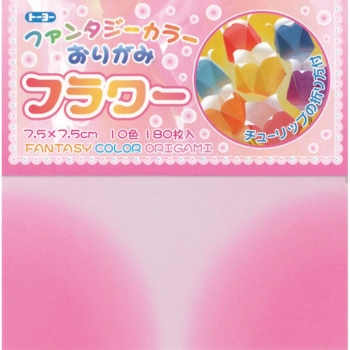 ト－ヨ－　ちよがみ　ファンタジ－カラ－フラワー　７．５ｃｍ