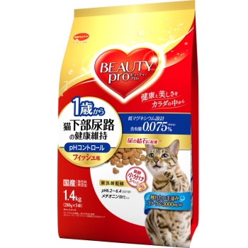 ビューティープロ　キャット　猫下部尿路の健康維持　１歳から　１．４ｋｇ