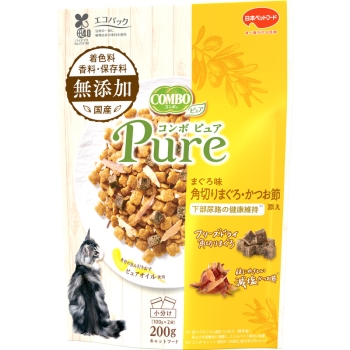 コンボ　ピュア　キャット　まぐろ味・角切りまぐろ・かつお節添え　２００ｇ