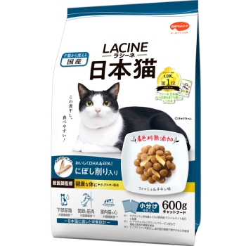 ラシーネ　日本猫　にぼし削り入り　６００ｇ
