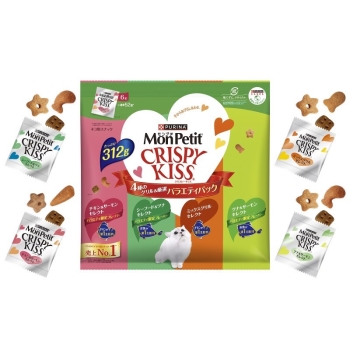ネスレ日本　モンプチ　クリスピーキッス　バラエティパック　４種のグリル厳選３１２ｇ