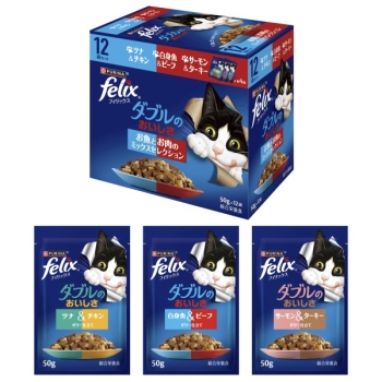 フィリックス　ダブルのおいしさ　お魚とお肉のミックスセレクション１２個