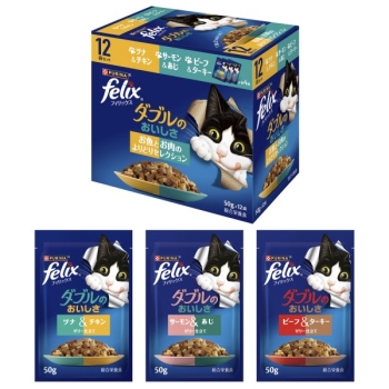 フィリックス　ダブルのおいしさ　お魚とお肉のよりどりセレクション１２個