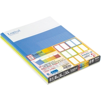 ナカバヤシ　ロジカルノートＢ５　Ｂ罫５冊パック