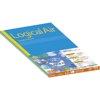 ナカバヤシ　ロジカルエア－ノ－ト　Ａ４　Ａ罫　３冊組