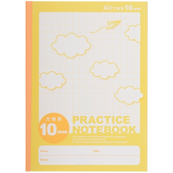 ナカバヤシ　エアノート　Ｂ５　３０枚　１０ｍｍ方眼イエロー