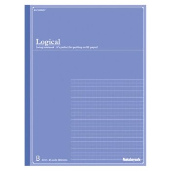 ナカバヤシ　ノート　ＦＳＣ－ＭＸロジカルノートＢ５ワイド　Ａ罫　３０枚　ブルー