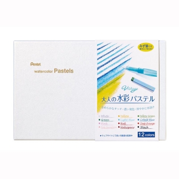 ぺんてる　画材大人の水彩パステル　ヴィスタージュ　１２色