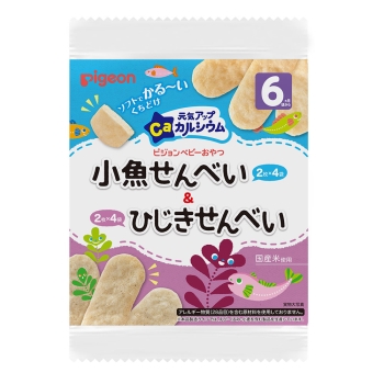 元気アップＣａ　小魚せんべい＆ひじきせんべい　２枚４袋　６カ月頃から