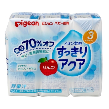 すっきりアクア　りんご　１２５ｍｌ×３コパック　３ケ月頃から