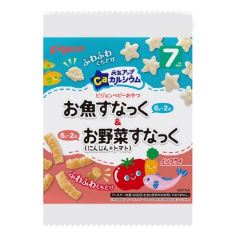 元気アップＣａ　お魚すなっく＆お野菜すなっく　にんじん＋トマト　７カ月頃から