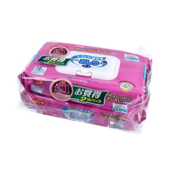 ハビナーストイレに流せるおしりふき７２枚２個パック