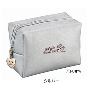 ペコちゃんポーチ（シルバー）