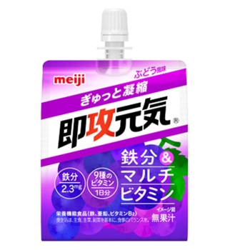 即攻元気ゼリー　鉄分＆マルチビタミン　ぶどう風味